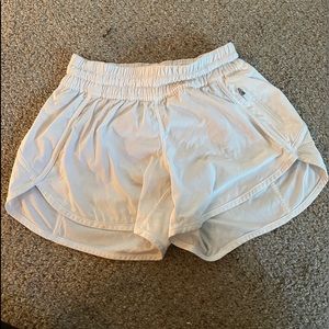 White Lululemon 4” Shorts